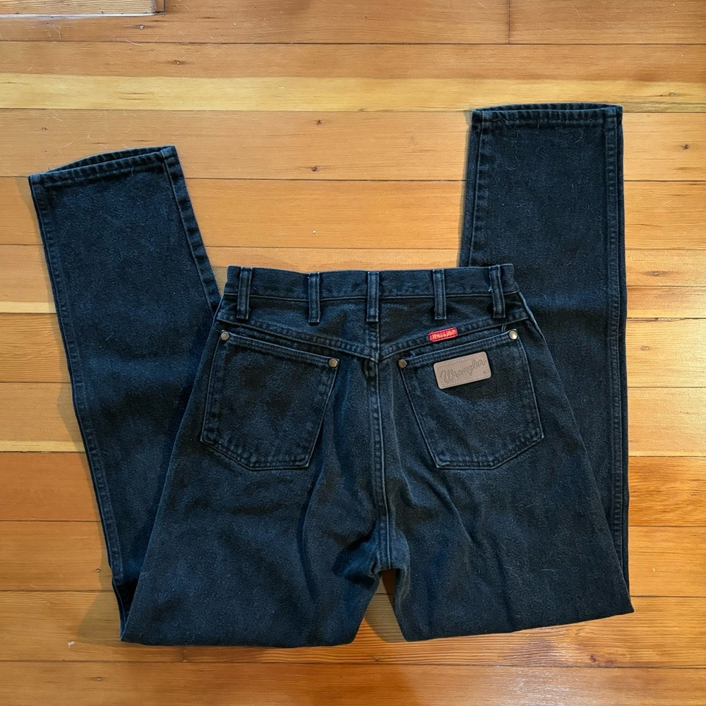Vintage Made in USA Black Wranglers
